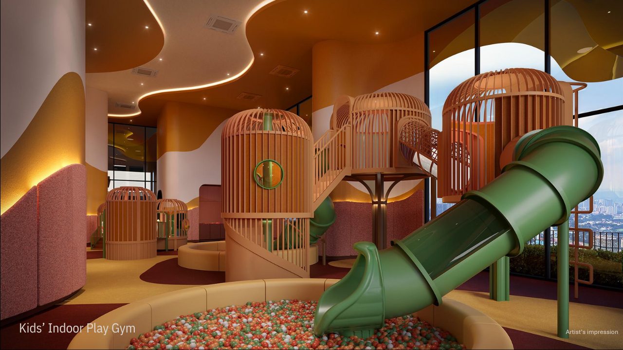 Kids' indoor play gym on the PlayDeck