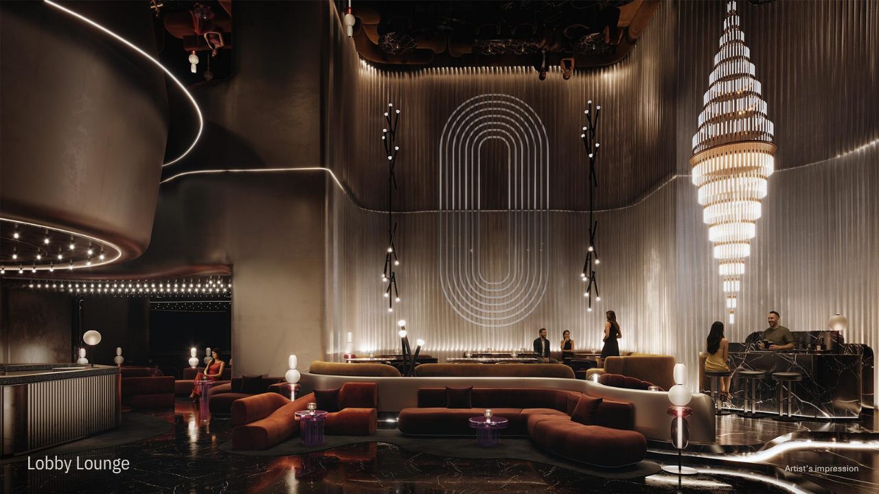 The grand lobby lounge