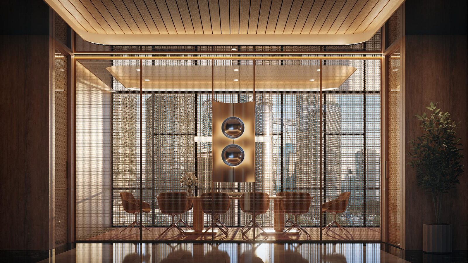 Private dining room with KLCC view